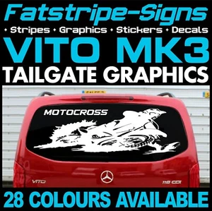 to fit MERCEDES VITO MOTOCROSS BIKE RACING MX RACE CAMPER VAN STICKERS GRAPHICS - Picture 1 of 2