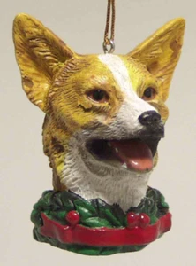 WALISISCHER CORGI HUNDEKOPF KUNSTHARZ ORNAMENT 2" - Bild 1 von 1