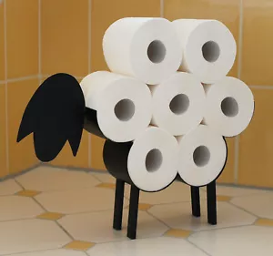 Toilettenpapierhalter Schaf WC Rollenhalter Stehend Toilettenrollenhalter Lustig - Bild 1 von 9