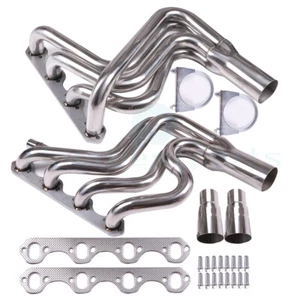 FOR 87-96 F150/F250/BRONCO 5.8 351 V8 STAINLESS STEEL HEADER EXHAUST MANIFOLD - Picture 1 of 9