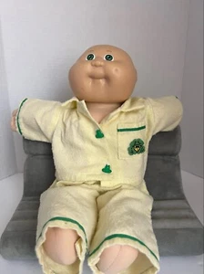 VTG. 1978/82/87 CABBAGE PATCH/COLECO BEANIE BUTT BABY, SS, BALD, GREEN EYES - Picture 1 of 4