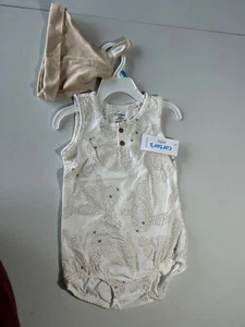 Conjunto de punto conejito de 2 piezas bebé niña Carters con sombrero talla 24 M nuevo con etiquetas - Imagen 1 de 3