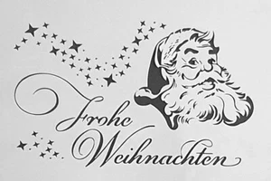 Schablone für Wände-Airbrush-Basteln-DIY-Weihnachten-Nikolaus-Sterne # 1835 - Bild 1 von 1