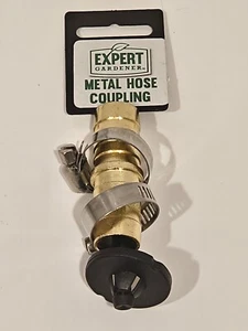 Garden Hose Heavy-Duty Metal Coupling Mender 3/4” & 5/8” Expert Gardener - Picture 1 of 3