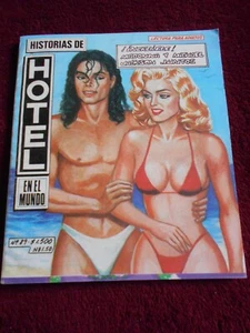 HOTEL comic MADONNA queen MICHAEL JACKSON king POP parody VINTAGE 90s FOREIGN - Picture 1 of 7
