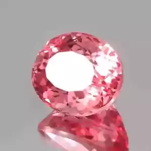 Zaffiro Naturale Ceylon Padparadscha 50 Ct Taglio Ovale Pietra Preziosa Sciolta Certificata - Foto 1 di 7