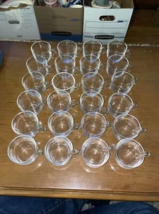 24 Heisey Revere Clear Crystal Punch Cups   Vintage - Picture 1 of 10