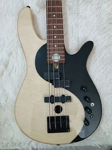 NewGossip Electric Bass Guitar Rosewood Fretboard 3S Pickups Black Part in stock - Picture 1 of 15