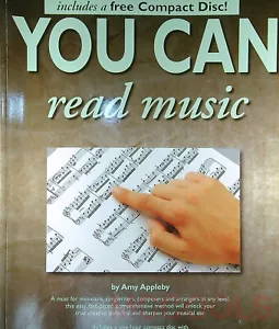 YOU CAN READ MUSIC BY Amy Appleby with CD 1990 Music Instruction Book 297a - Picture 1 of 9