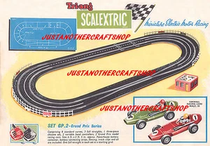 Scalextric 1961 Grand Prix GP 2 Set A3 Size Poster Advert Shop Display Sign - Picture 1 of 1