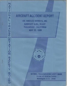 Accident Report - NTSB - Los Angeles Airways - S-61L - Paramount CA 1968 (MN212) - Picture 1 of 1