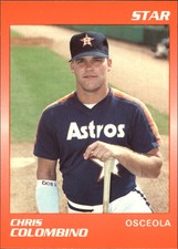 1990 Osceola Astros Star #5 Chris Colombino - NM-MT