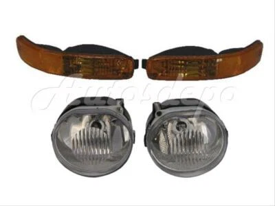 Luz antiniebla para parachoques delantero luz de señal de estacionamiento 4 piezas para Jeep Liberty 2002-2004 Foto 1 de 4