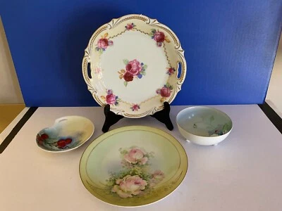 Винтажные блюда R S Германия, Royal Rudolstadt 4 старые тарелки и чаши - Изображение 1 из 4