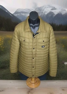 VANS Foreman MTE-1 Quilted Puffer Jacket Beige XL Skateboard Button Down Shirt - Picture 1 of 6