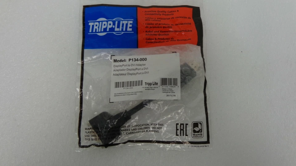 Adaptador Tripp Lite DisplayPort a DVI P134-000 Foto 1 de 1