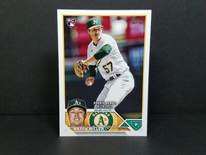 2023 Topps #US210 Mason Miller, Oakland Athletics (RC) - Rookie Debut Card
