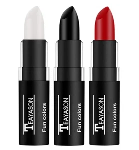 3 PCS Makeup Clown White Cream-Blendable Stick-Eye Black Sticks Face Body Paint - Picture 1 of 8