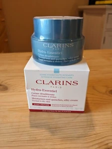 Clarins Hydra Essential Moisturizer Silky Cream Normal To Dry Skin 1.7oz Sealed - Picture 1 of 4