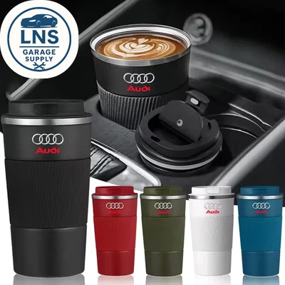 1Pcs Thermo Cafe Coffee Mug Car Thermos Mug Travel Thermo Cup For Audi - Image 1 of 4