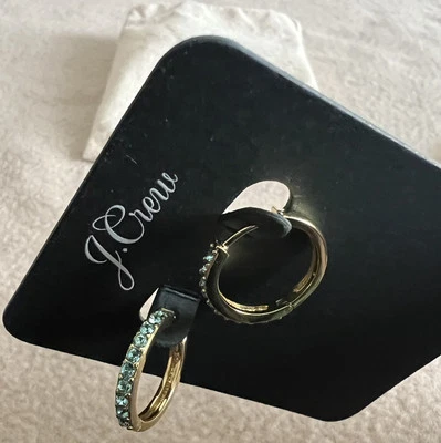 J. Pendientes Crew Piedra Turquesa Con Bolsa Nuevos Con Etiqueta Foto 1 de 4