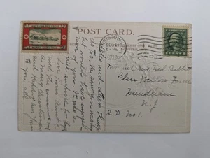 USA ottima cartolina 1913 con vignetta Croce Rossa - Foto 1 di 4