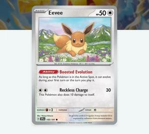 Eevee 143/191 Sv08: Surging Sparks Regular - Pokemon Card - Picture 1 of 1
