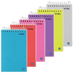 6 Pack Pocket Small Notebooks 3 x 5 Inches Top Bound Small Spiral Notebooks New - Picture 1 of 6