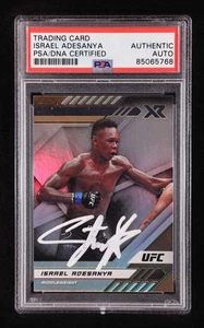 Israel Adesanya Signed 2021 Panini XR UFC #195 (PSA Authentic) - Bild 1 von 2