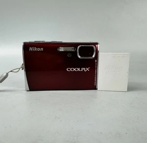 Cámara digital Nikon Coolpix S51 8,1 MP, roja - probada *leer descripción* - Imagen 1 de 12