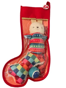 Boots & Barkley Christmas Dog Red Stocking (with 4 toys) for Medium/Large Dogs - Picture 1 of 3