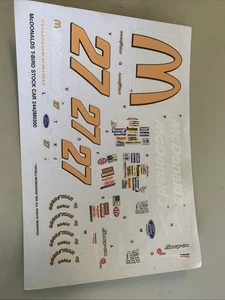 DECALS 1/24-1/25 Revell McDonald’s T-Bird Stock Car - Picture 1 of 1