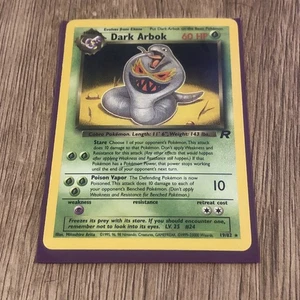 Dark Arbok 19/82 Rare Team Rocket Non Holo Pokémon Card - Picture 1 of 3