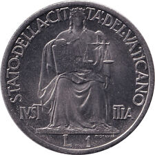 Vaticano - 1 lira - Pie XII - Justice - Type lourd - 1942 - IV (1942) R - No553
