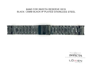 Authentic Invicta Reserve 0819 Black Stainless Steel 26MM Watch Band - Picture 1 of 3