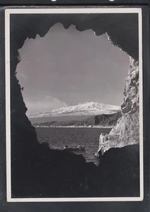 Cartolina Taormina Grotta al Mare in Fondo L'Etna UB557 - Imagen 1 de 1