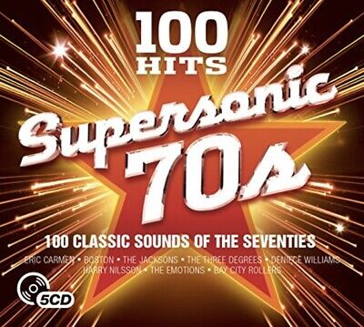 100 Hits: Supersonic 70s CD (2017) NEW AND SEALED 5 Disc Album Box Set Rock Soul • 7.26£