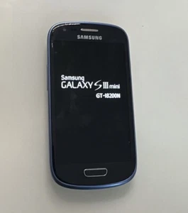 Samsung Galaxy S3 mini blau, gebraucht, Händler, Garantie Geprüft SIII Mit Accu - Bild 1 von 2