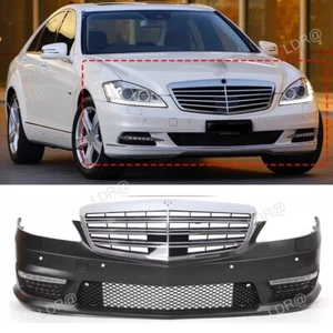 For MERCEDES BENZ 2007-2013 S Class W221 S63/S65 AMG Style Front Bumper W/DRLs - Picture 1 of 11