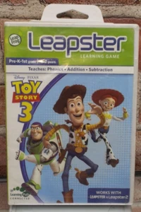 LeapFrog Leapster Game + Book + Bookshelf Case Disney Toy Story 3 Home School - Picture 1 of 5