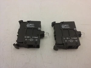 EATON/MOELLER M22-LEDC-W LIGHT BLOCK WHITE LED 12-30V AC/DC (LOT OF 2) NNB - Picture 1 of 4