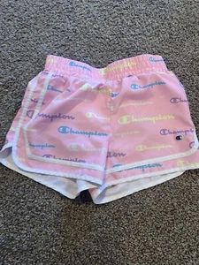 Girls Pink Champion shorts - Size Medium - Picture 1 of 4