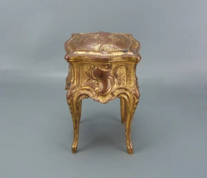 Ravissante petite boîte à bijoux en bronze doré XIX ème, style Louis XVI, France - Picture 1 of 11