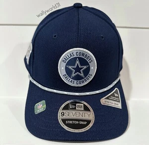 Dallas Cowboys New Era Men's NFL Sideline 9SEVENTY Stretch-Snap Snapback Hat Cap - Picture 1 of 7