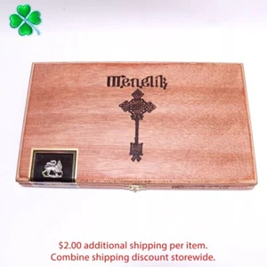 Caja de cigarros de madera vacía Menelik 4 1/2 x 52 10,5" x 6" x 1,25" - Imagen 1 de 10