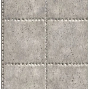 Reclaimed Sheet Metal Wallpaper Silver22343 - Picture 1 of 2