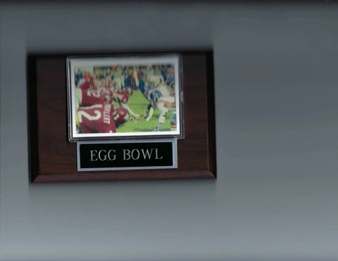 EGG BOWL PLAQUE OLE MISS REBELS FOOTBALL NCAA Cover