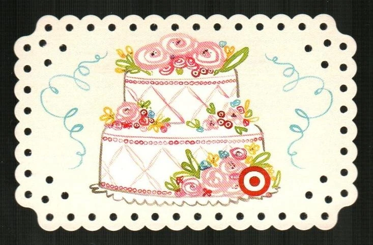 TARGET Wedding Cake ( 2007 ) Die-Cut Gift Card ( $0 ) - Image 1 of 1