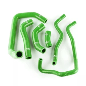 For KAWASAKI ZX10R NINJA 2008-2010 2009 Silicone Radiator Coolant Hose Kit Green - Foto 1 di 8