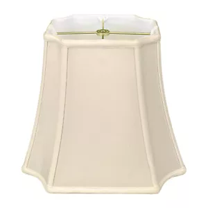 Royal Designs, Inc. Lamp Shade Rectangle Inverted Cut Corners Lampshade - Picture 1 of 38